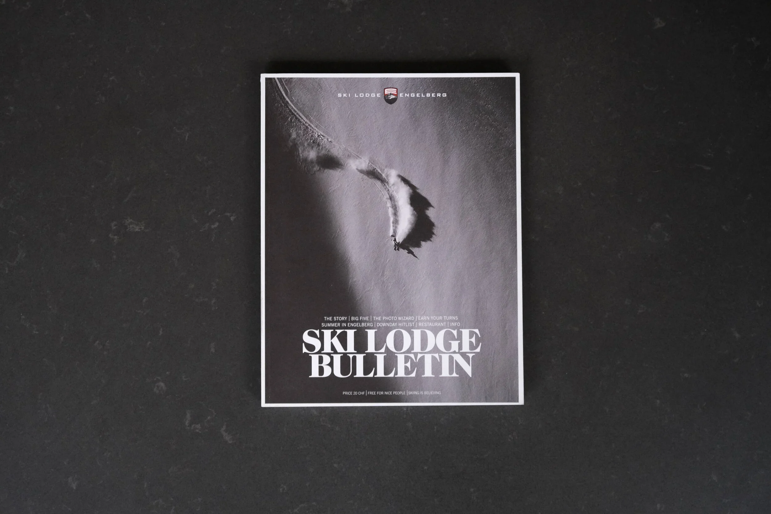 Ski Lodge Bulletin — Engelberg 02 — print image 1